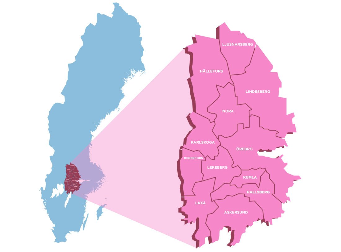map of the region